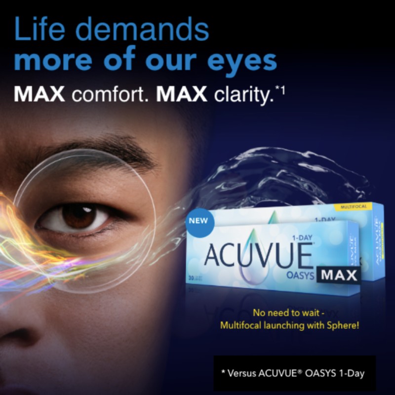 Acuvue Oasys Max Advert